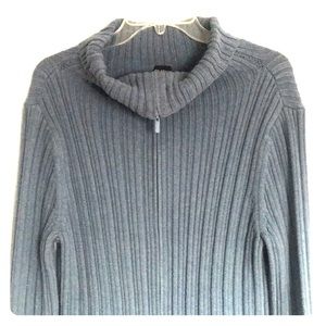 Eileen Fisher pale blue ribbed cardigan